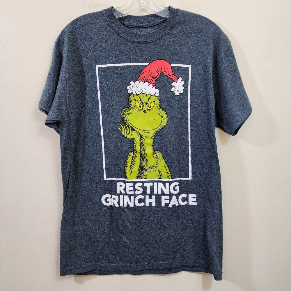 Dr. Seuss The Grinch "resting Grinch face" graphic short sleeve t-shirt size‎ M